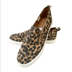 Tommy Bahama Canvas Slip On Sneaker Leopard Print Size 7.5